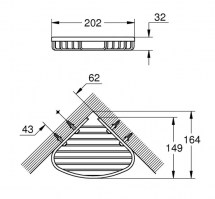 JABONERA REJILLA RINCON ESSENTIALS GROHE